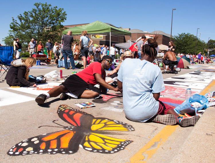 The Chalk Walk demonstrates northeast Indiana's creative talent.