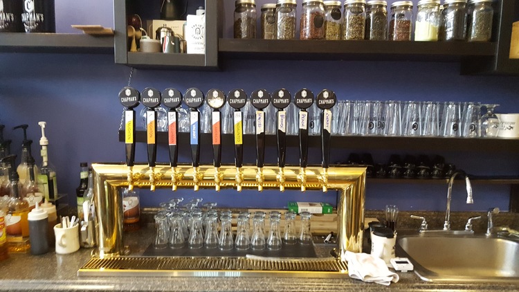 Chapman's Beer is on tap at Fortezza Coffee in downtown Fort Wayne.
