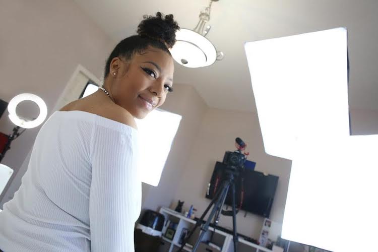 Kristen Alexis combines girl talk with business advice on her YouTube channel.