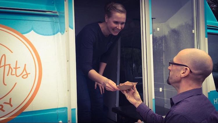 Along with her signature donuts, Hetty Arts is known for her friendly demeanor.