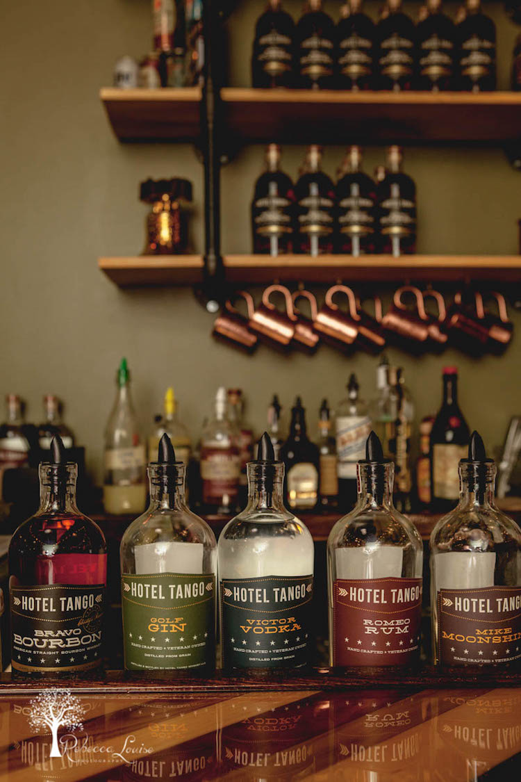 Spirits from the Hotel Tango distillery in Indianapolis.