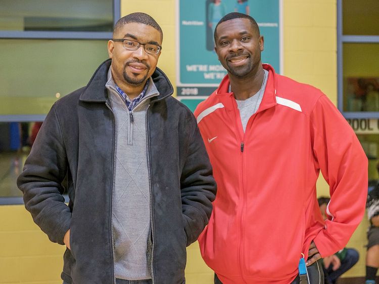 Fort Wayne United Director Iric Headley and Executive Director of Renaissance Pointe YMCA Amos Norman.