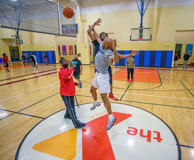 A tipoff of the Fort Wayne United Late Night Basketball Program.