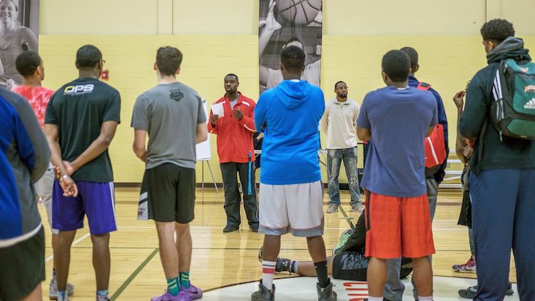 Fort Wayne United's Late Night Basketball Program serves boys at the Renaissance Pointe YMCA. 