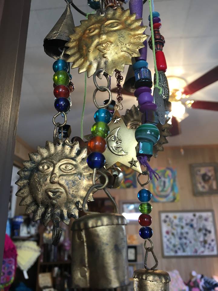 Wind chimes at Molly Rose & Company.
