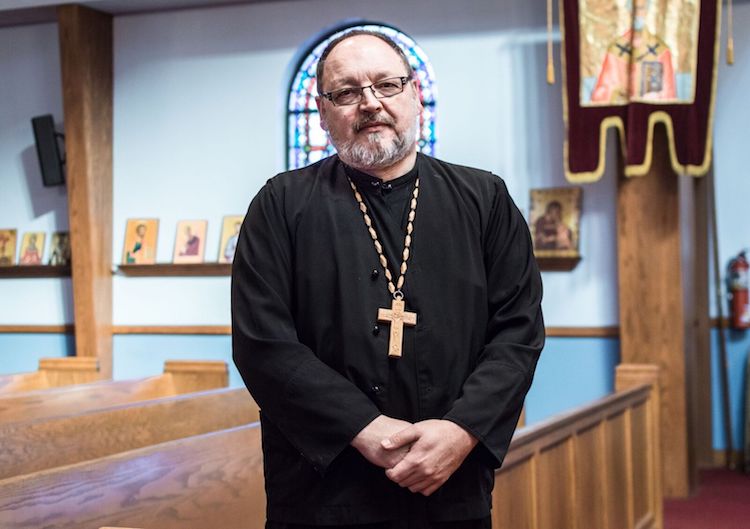Rev. Andrew Jarmus at St. Nicholas Eastern Orthodox Church.