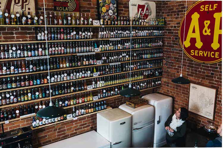 Choose from more than 700 types of craft bottle soda.