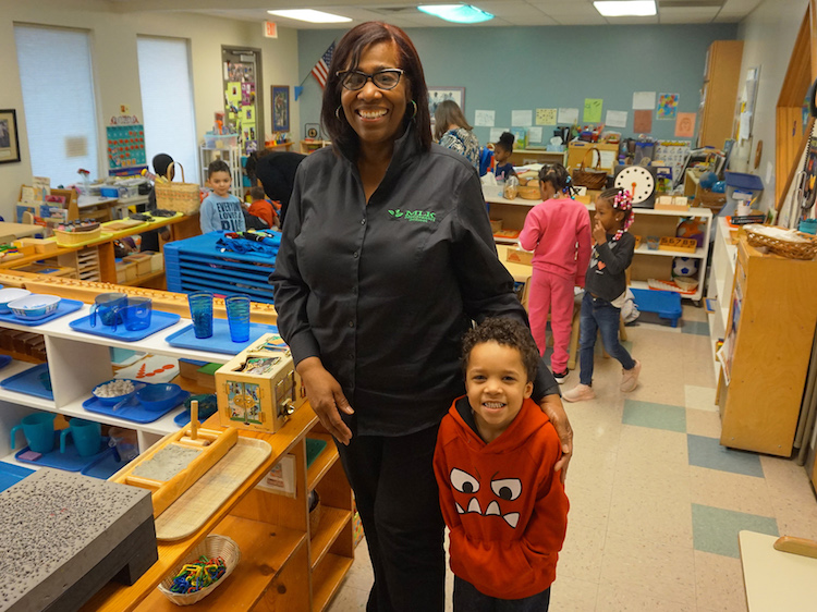 Greta McKinney, left, is Executive Director of MLK Montessori School . 