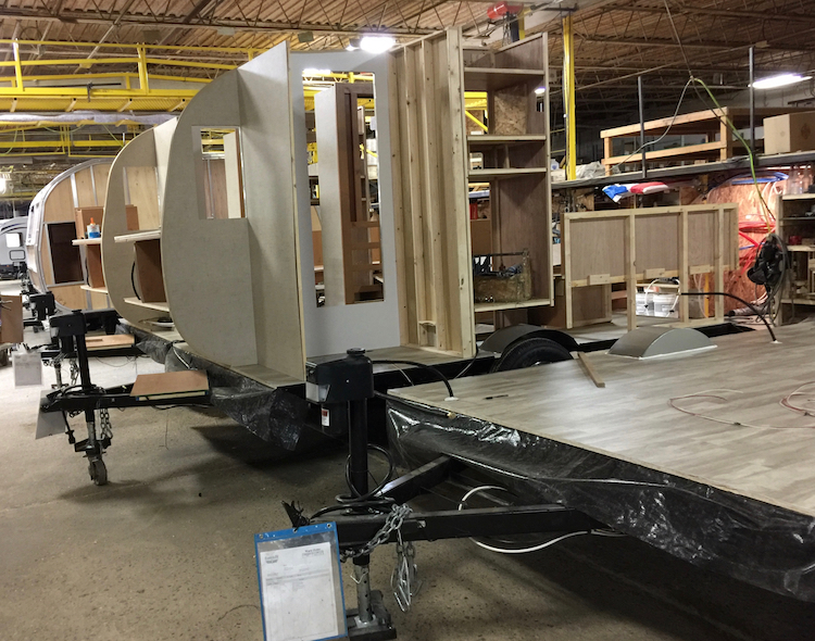 The production line at Riverside RV.