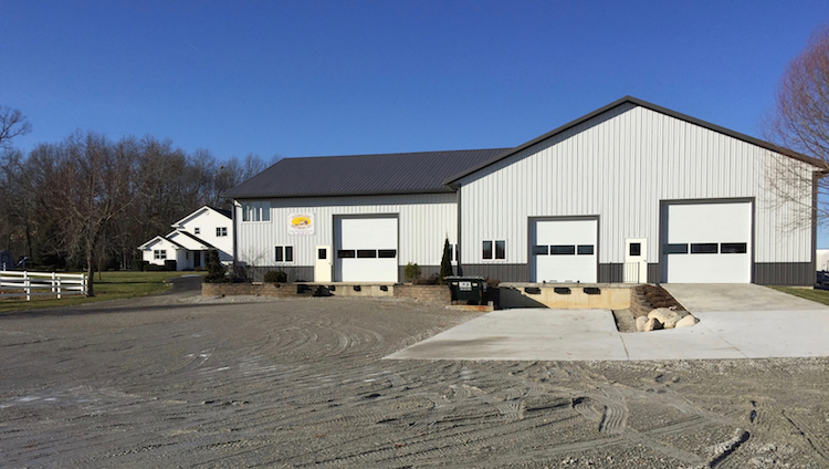 The Heartland Mattress building on the homestead.
