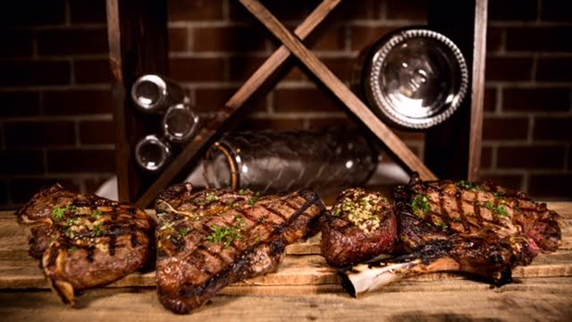 Wine and prime rib are two main features on the menu.