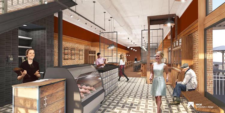 The future entrance of the Auburn City Steakhouse.