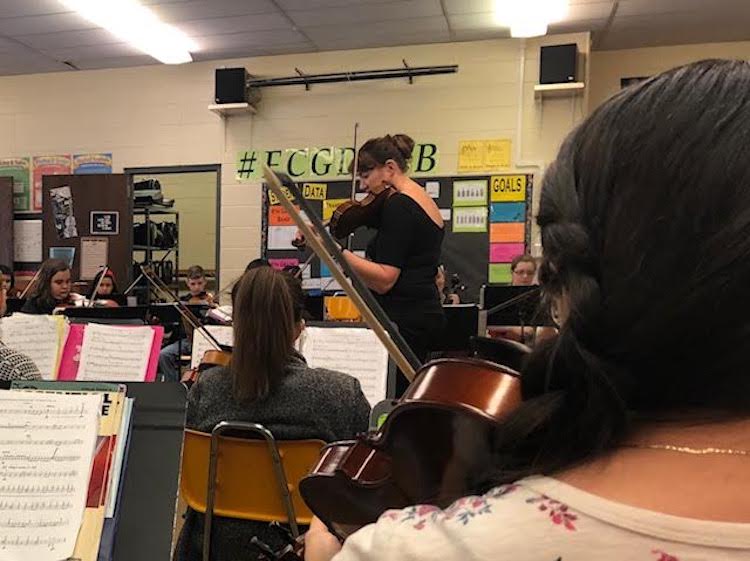 Phillips loves passing along her experience to a new generation of musicians.