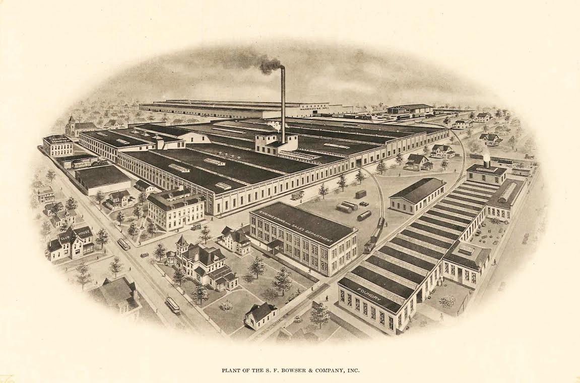 The S.F. Bowser & Company plant once employed 1,200 on the Southeast side.