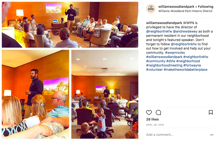 When Williams Woodland Park started inviting guest speakers to their neighborhood association meetings, attendance doubled.