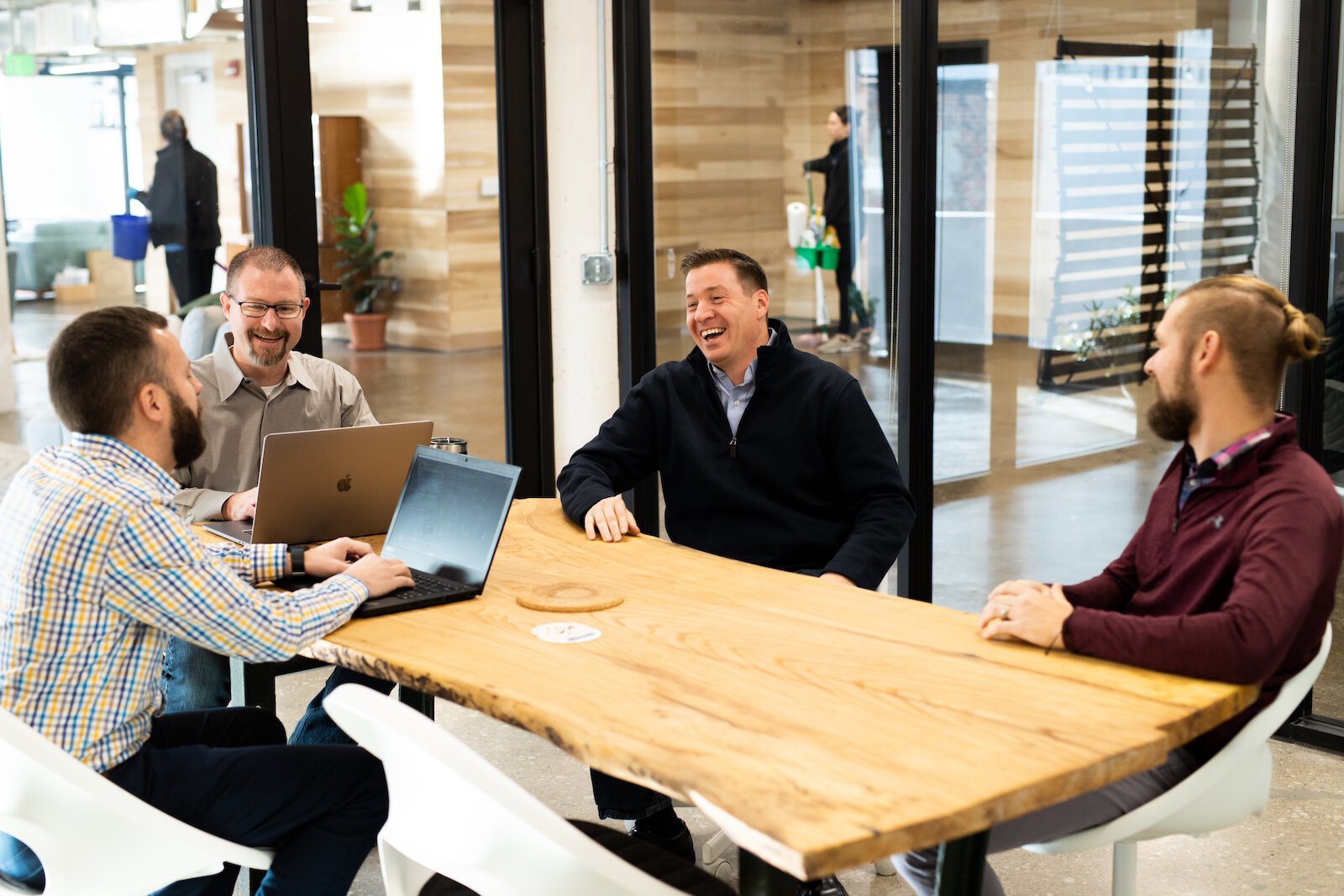 Impact Upgrade has an office above Utopian Coffee on The Landing.