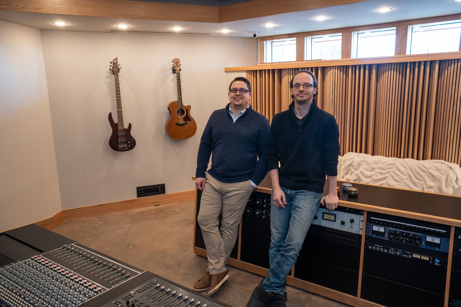 Silverbirch Studio Manager Austin Hogan and Chief Engineer Steve Tyler.