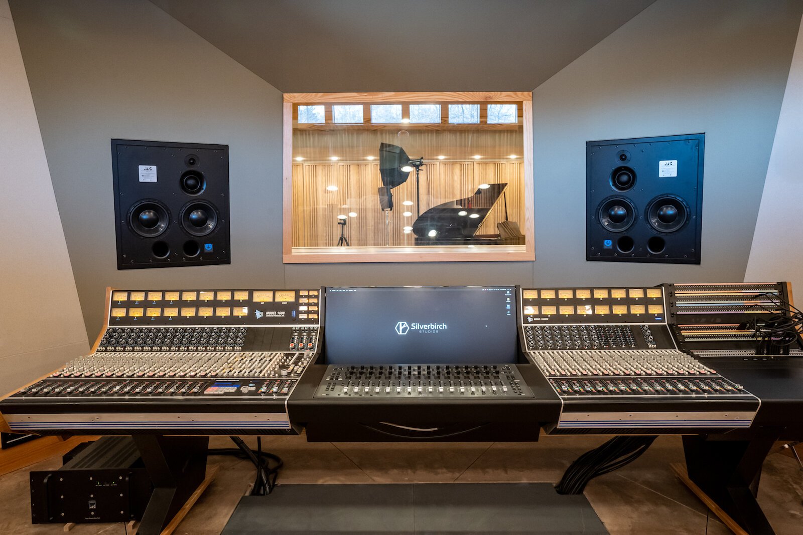 A recording studio at Silverbirch Studios.