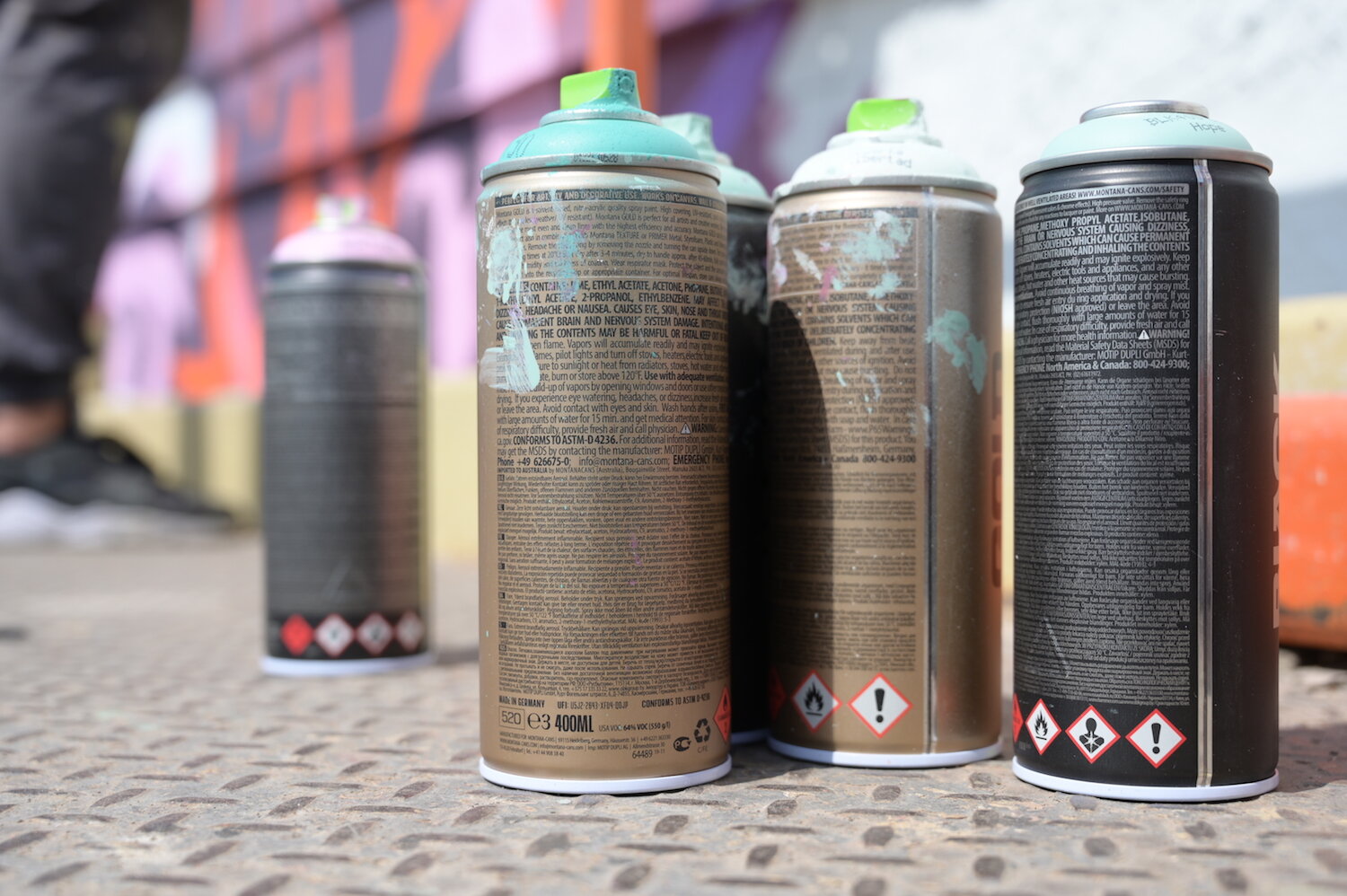 Muralists like Key Detail use spray paint for their designs.