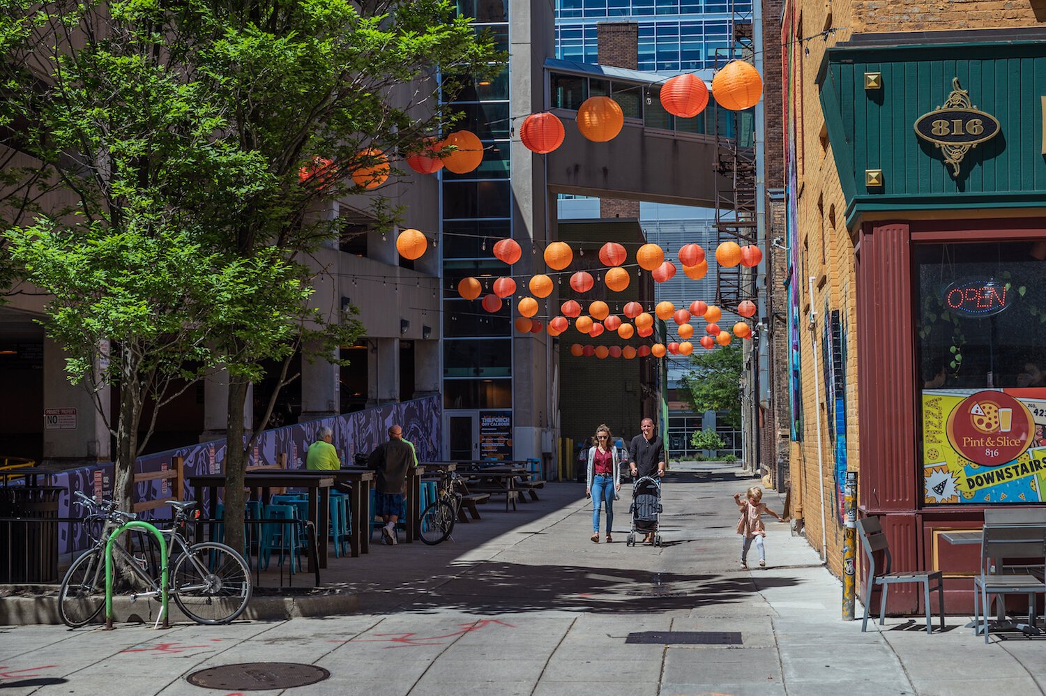 Art This Way brings art to the alleyways of downtown Fort Wayne.