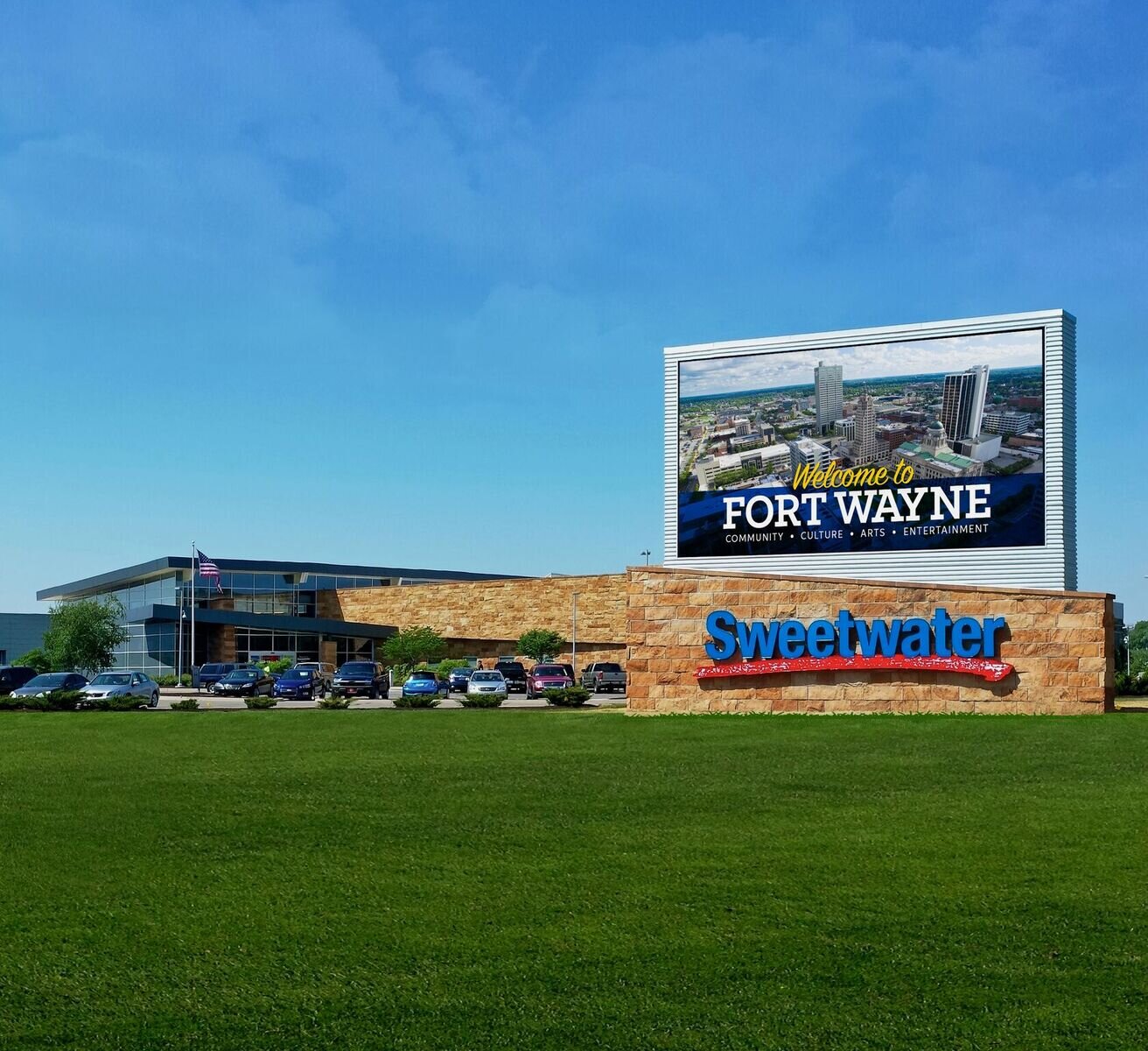 Sweetwater's 163-acre campus is located at 5501 US-30 in Fort Wayne.