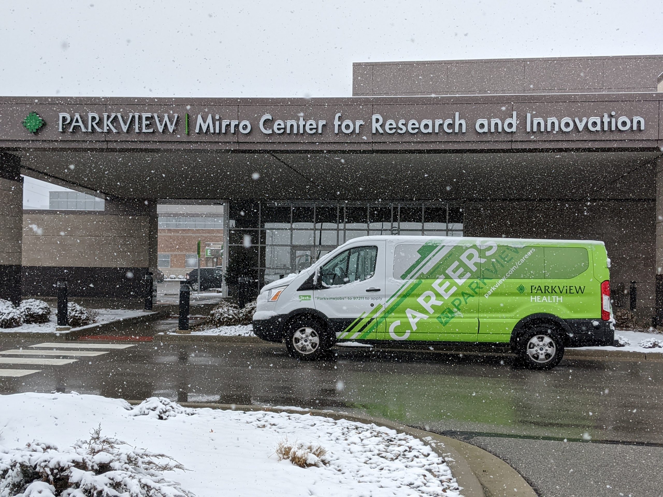 Parkview uses a mobile recruitment vehicle staffed by two talent ambassadors to find talent.
