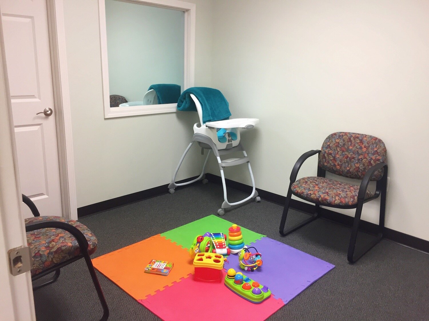 A child-friendly room where studies are conducted at the Shaw Center.