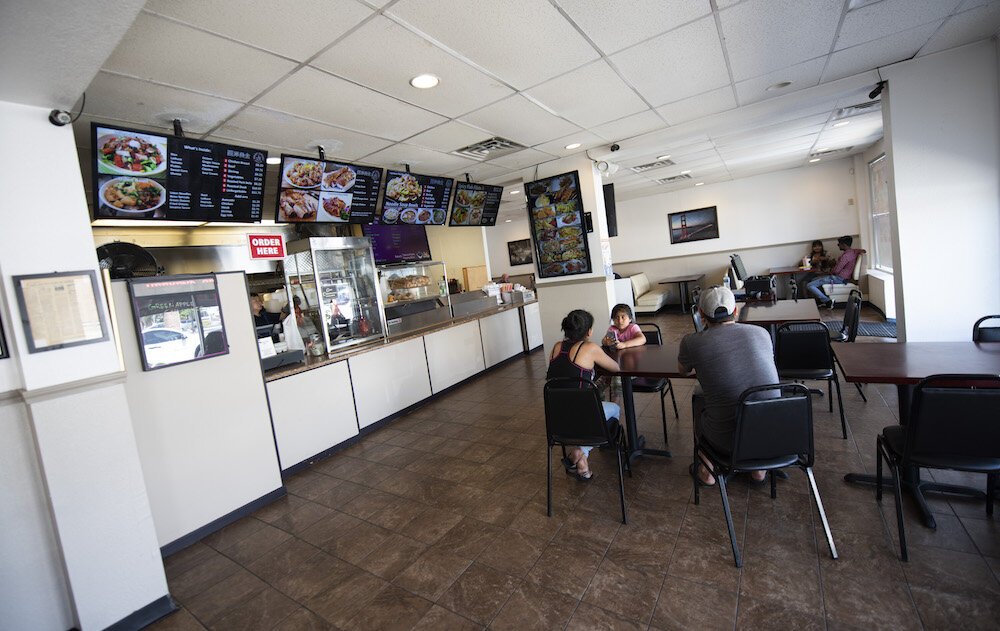 West Coast Grille currently seats about 40 customers in an open, modern atmosphere.