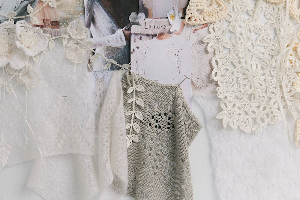 Andrews is marketing her line of knitwear to brides who value eco-conscious, timeless pieces.