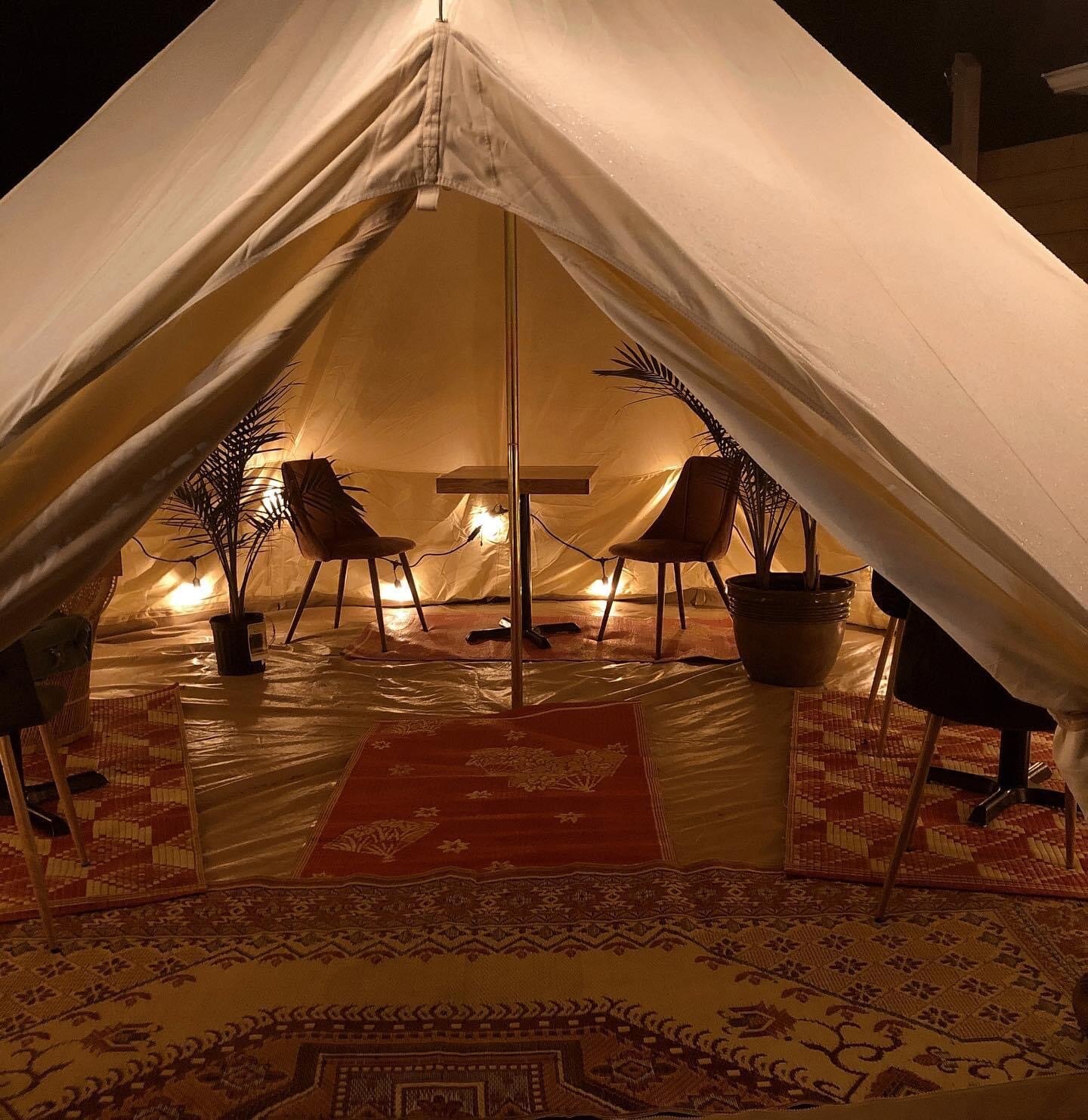 Bird + Cleaver added yurt seating to its patio in 2020 as an alternative to indoor dining.
