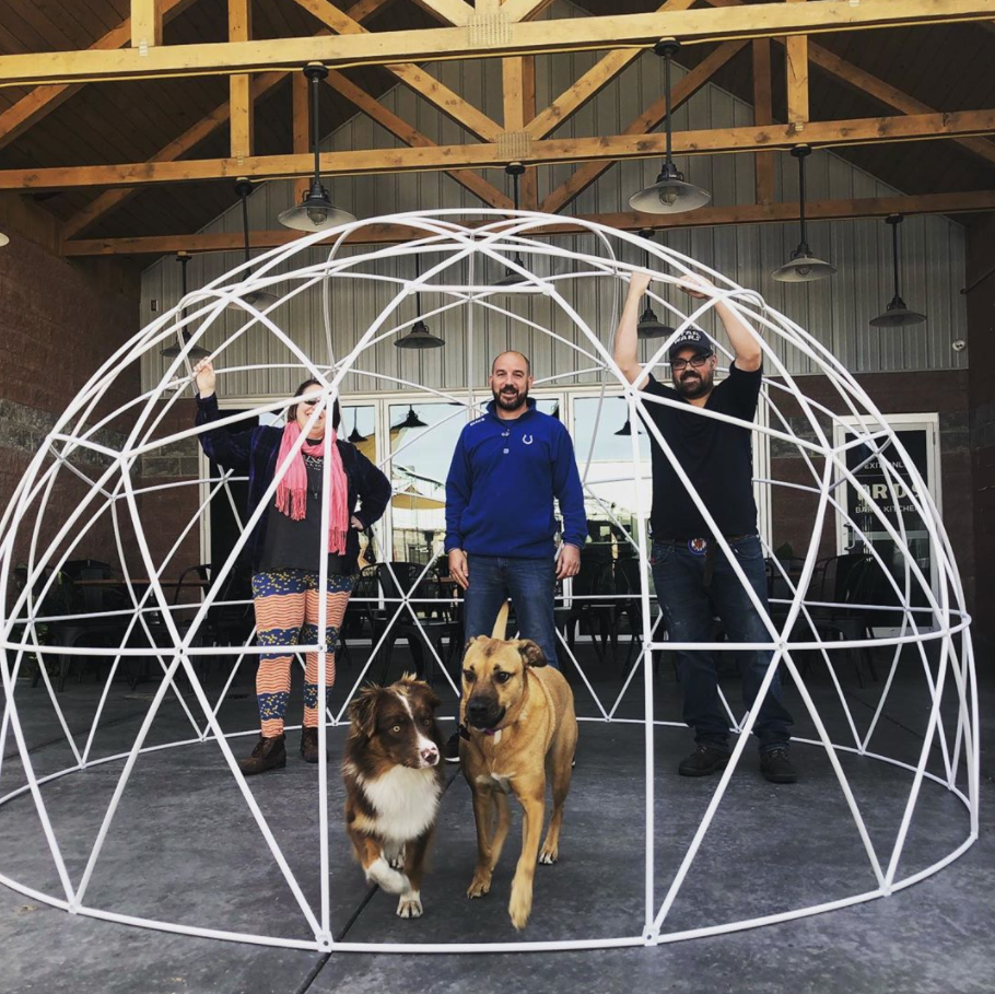 Three Rivers Distilling Co. is installing igloos on its patio during COVID-19.