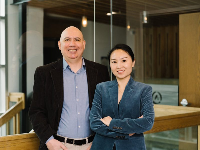 After moving to the U.S. with her husband, Yan Wall, right, launched a business in Fort Wayne.