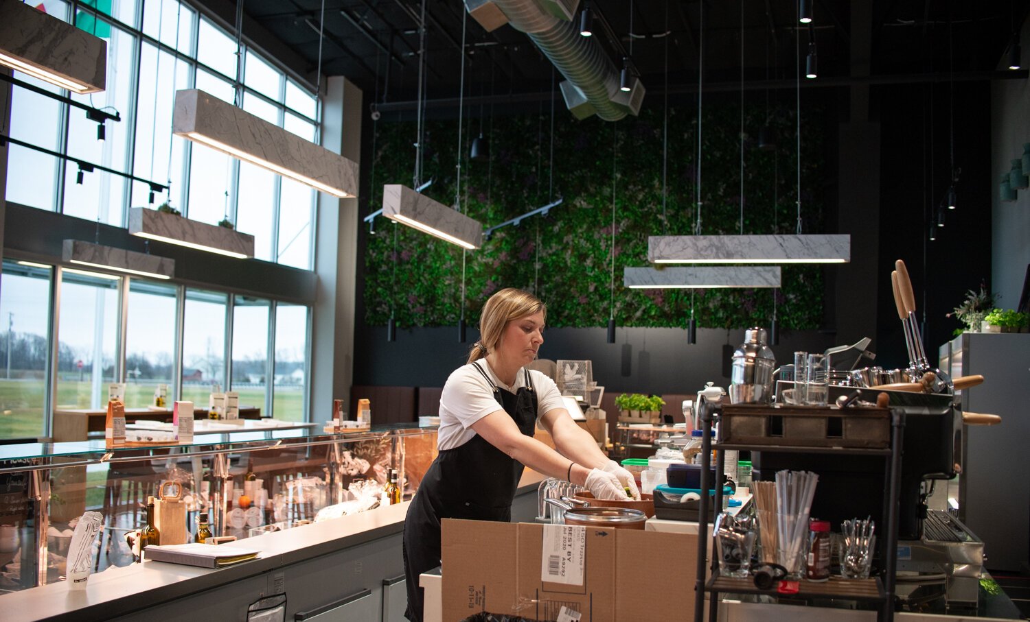 The Golfo Di Napoli Dairy has a cheese production facility and caffè onsite.