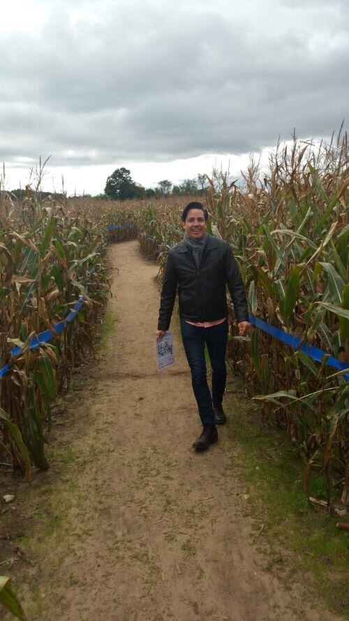 Rapp enjoys a fall maze in northeast Indiana.
