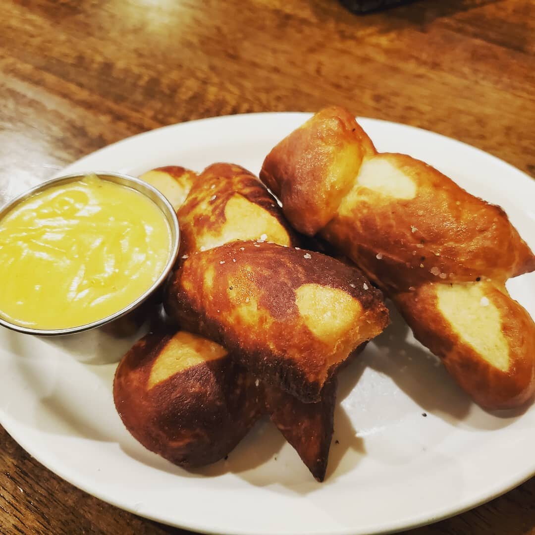 JK O'Donnell's is known for its pretzel appetizer.