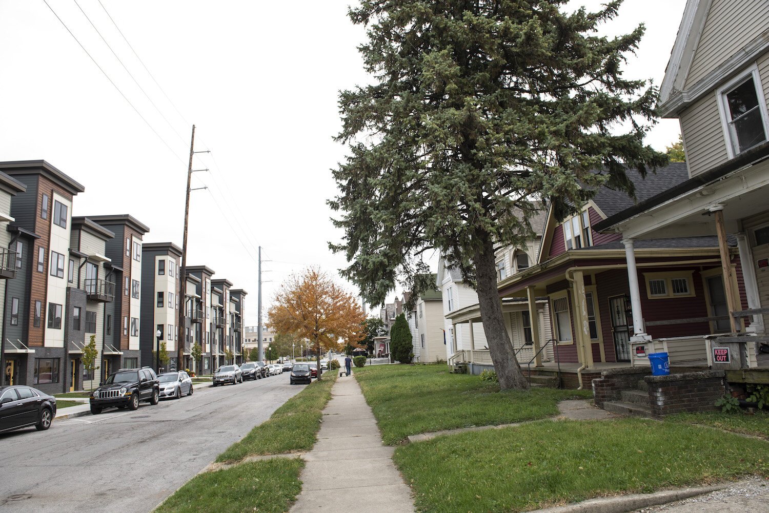 Brackenridge Village runs along the W. Brackenridge Street in downtown Fort Wayne.