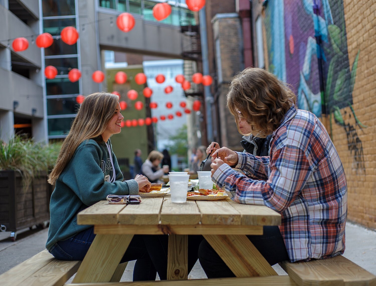 The Porch Off Calhoun is becoming a popular hangout spot.