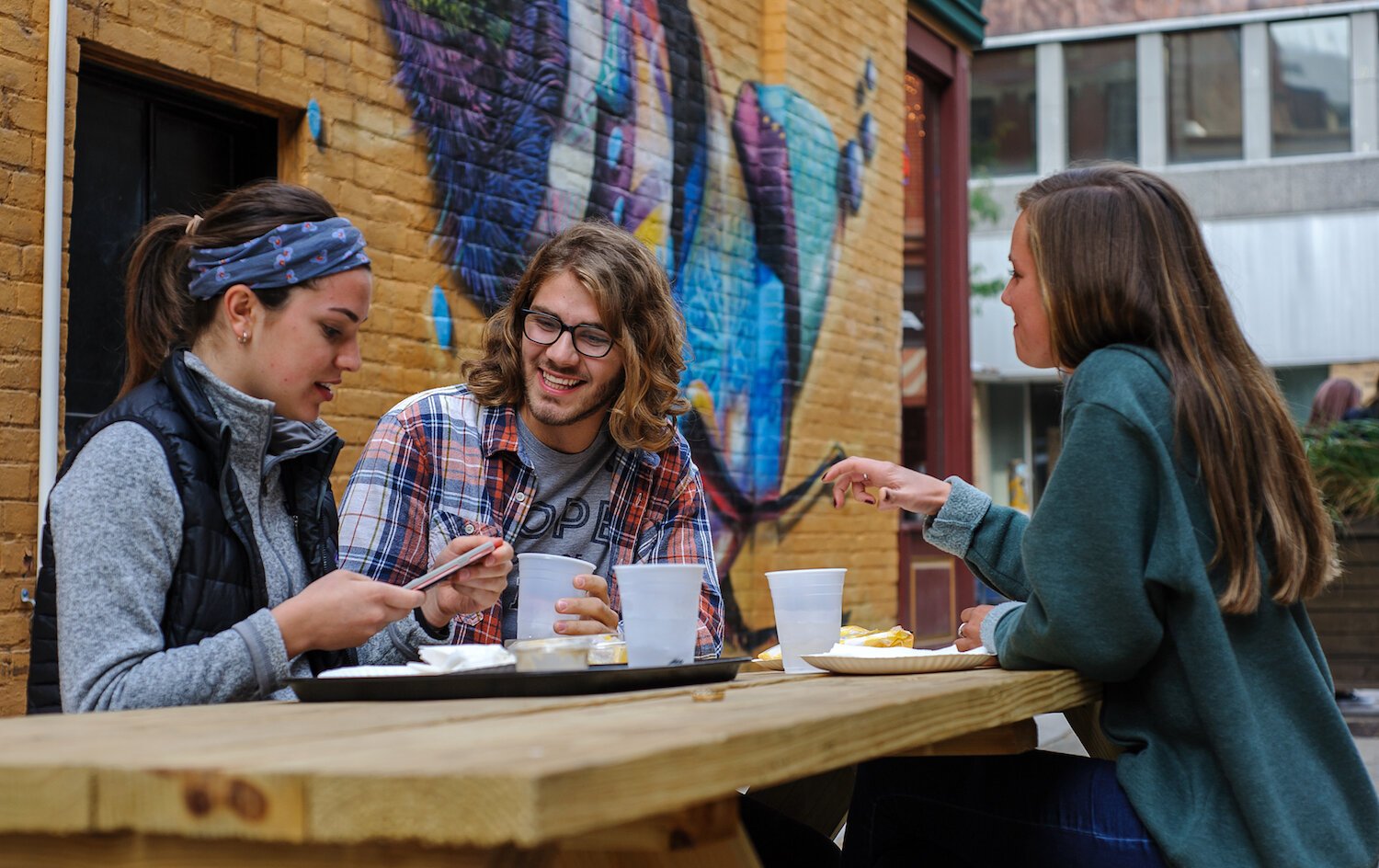 The Porch Off Calhoun is becoming a popular hangout spot.