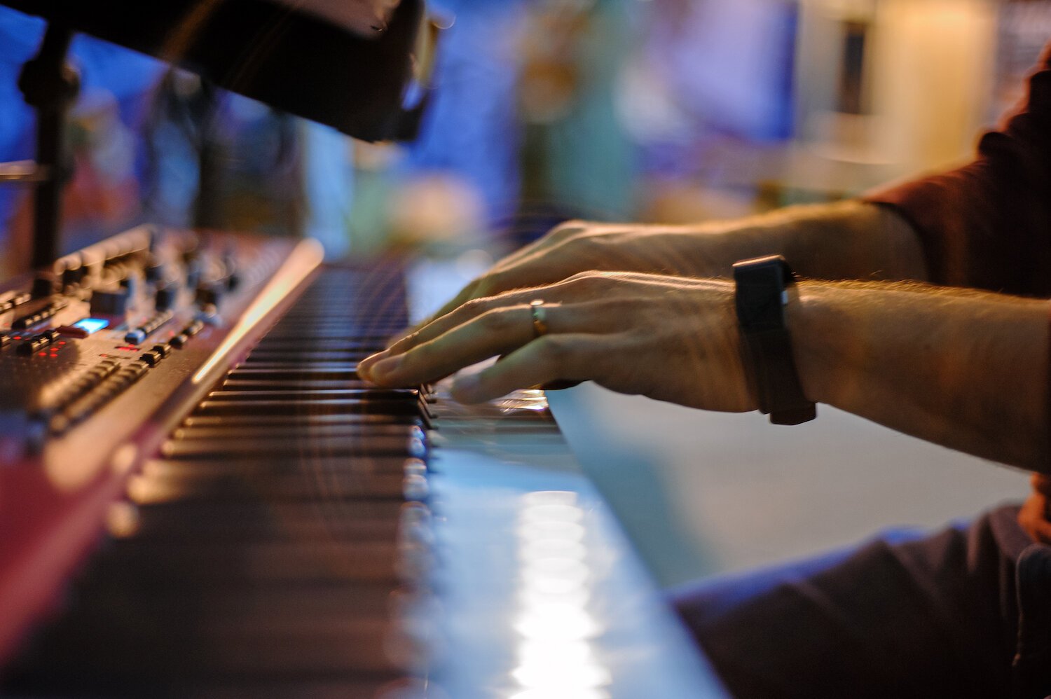 Local musicians play at the Porch Off Calhoun.