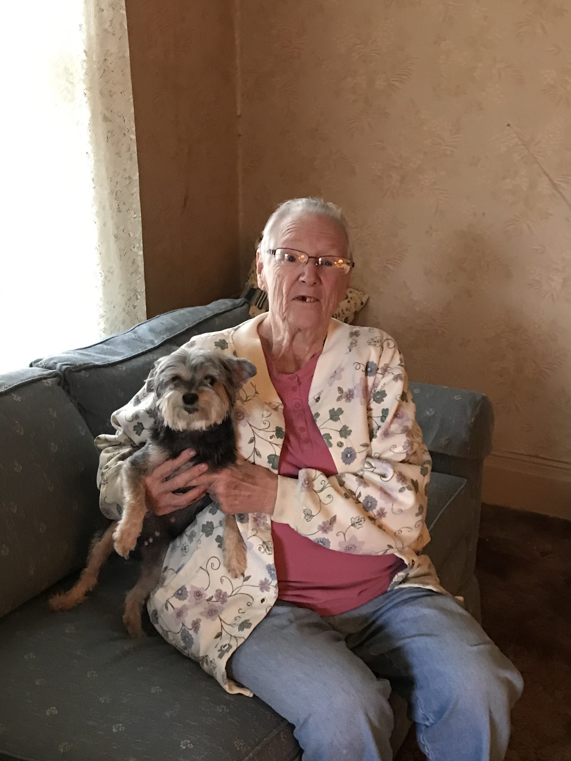 NeighborLink volunteers help Kathleen Caudill get her home up to code.