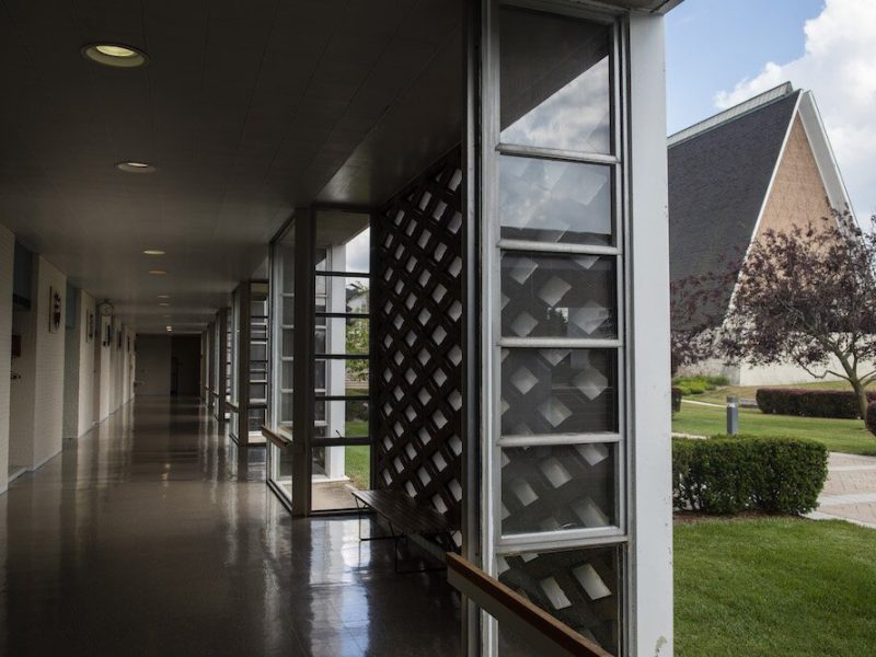 Diamonds are a recurring design element throughout Concordia Theological Seminary.