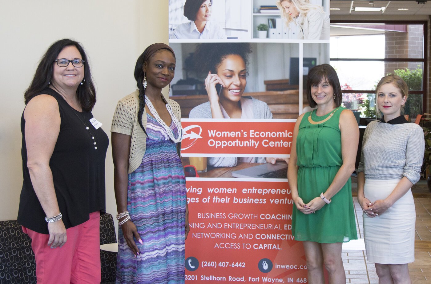 Melissa Hall and peers at the 2017 Launch Women Pitch Competition