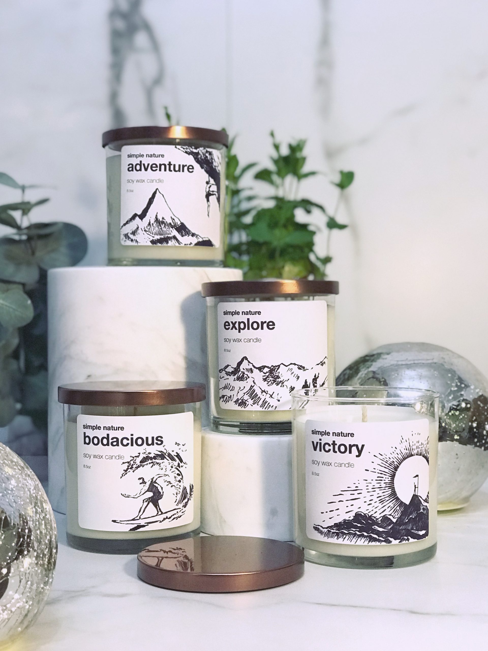 Simple Nature candles are made in small batches to ensure quality.