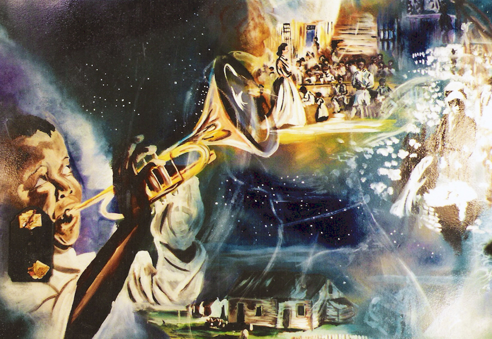 An example of Lude's artwork on the Civil War.