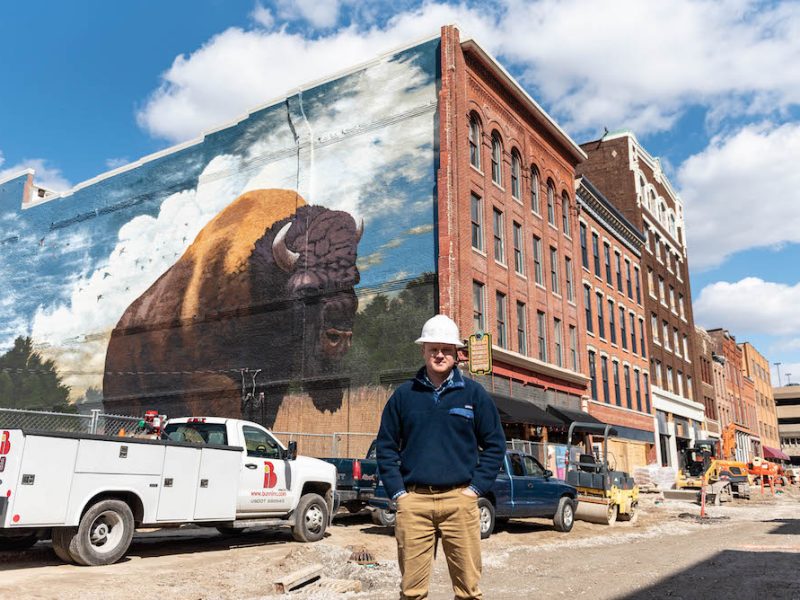 The Model Group's Project Manager Matthew Cowan moved to Fort Wayne to work on The Landing.