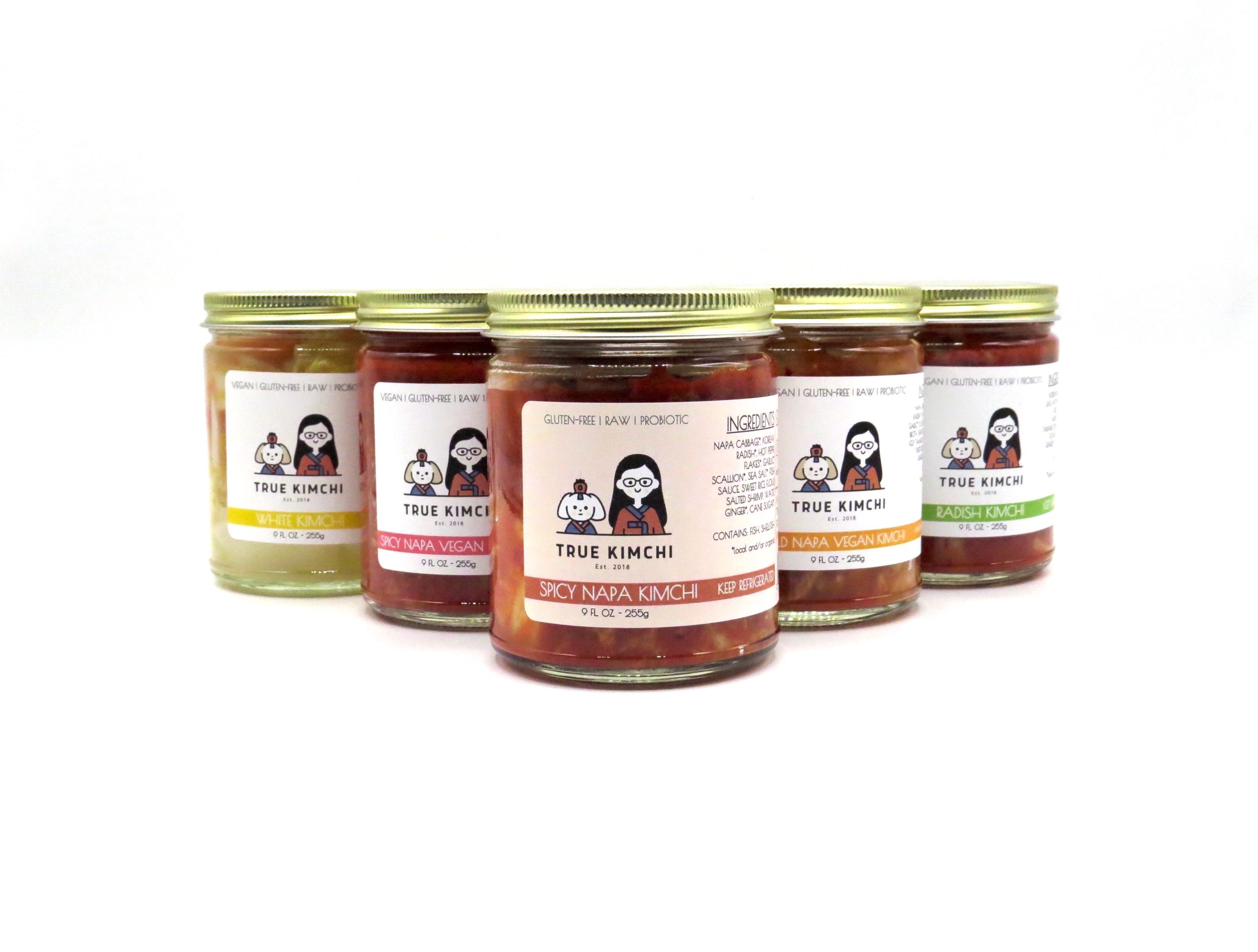 True Kimchi offers five distinct flavors.