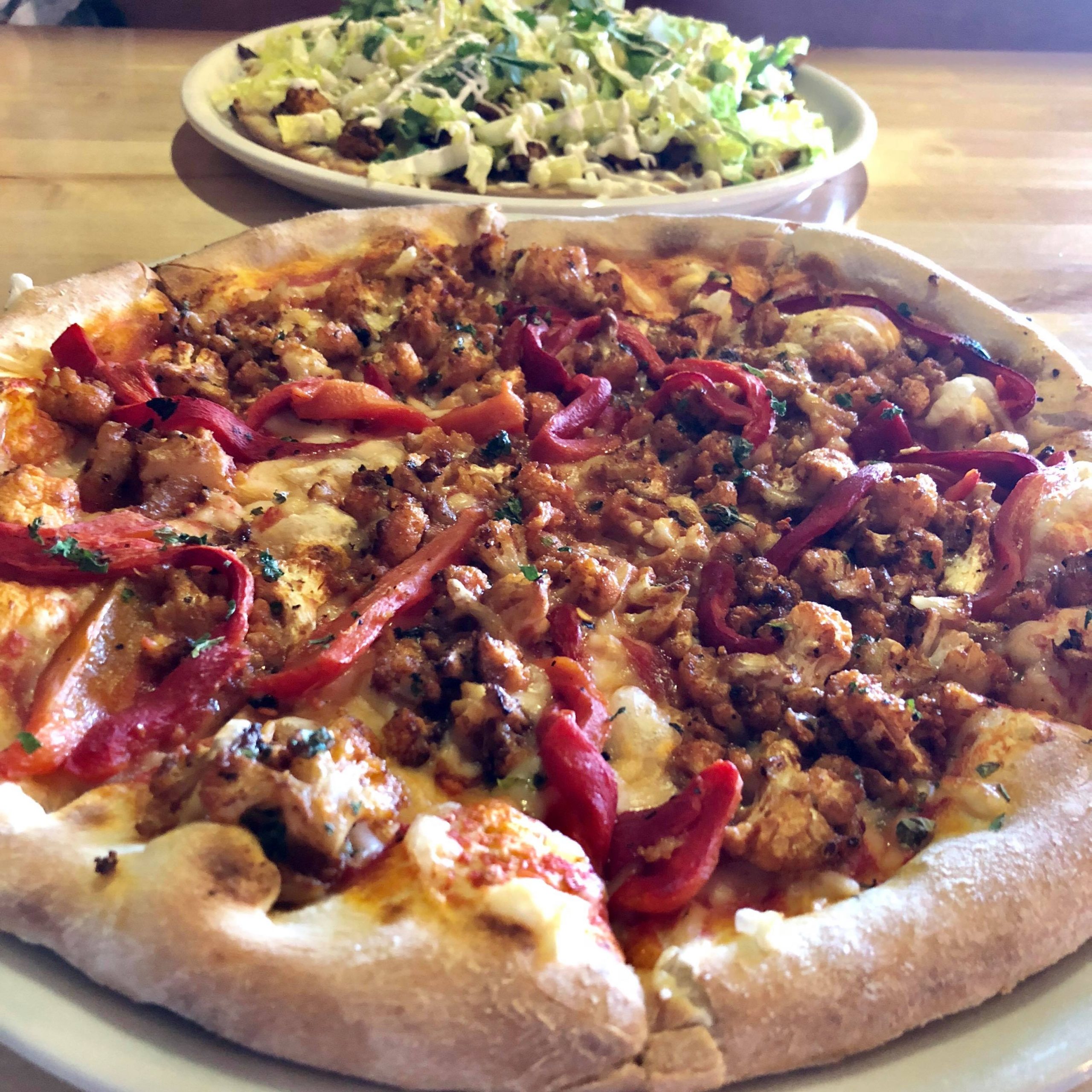 800 Degrees Three Fires features several vegan pizzas on Sundays.