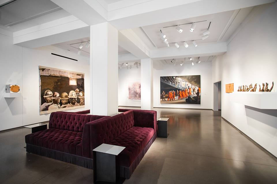 The Lobby of the 21c Museum Hotel in Cincinnati doubles as an art gallery.