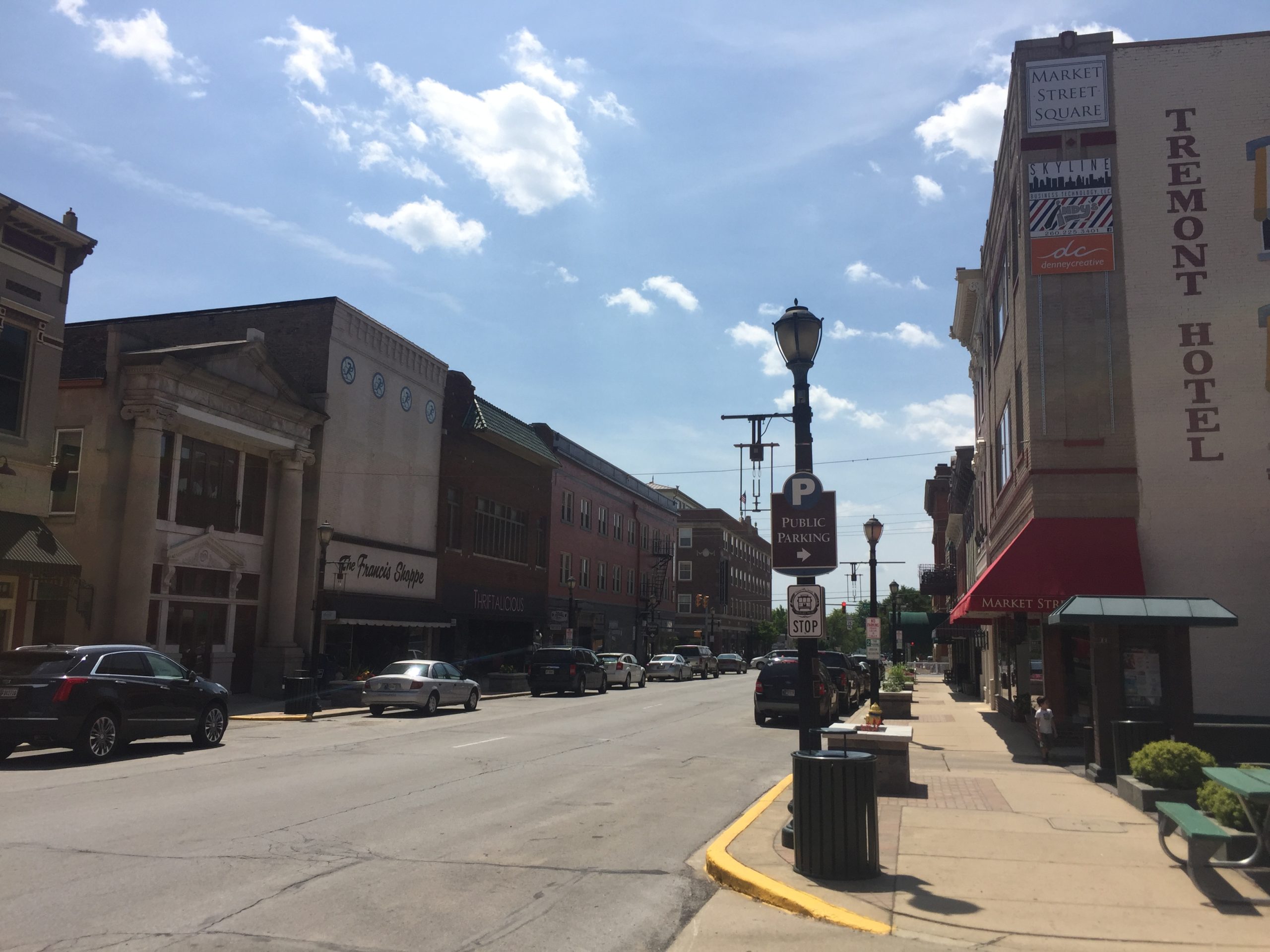 Market Street is home to many local businesses in downtown Wabash.