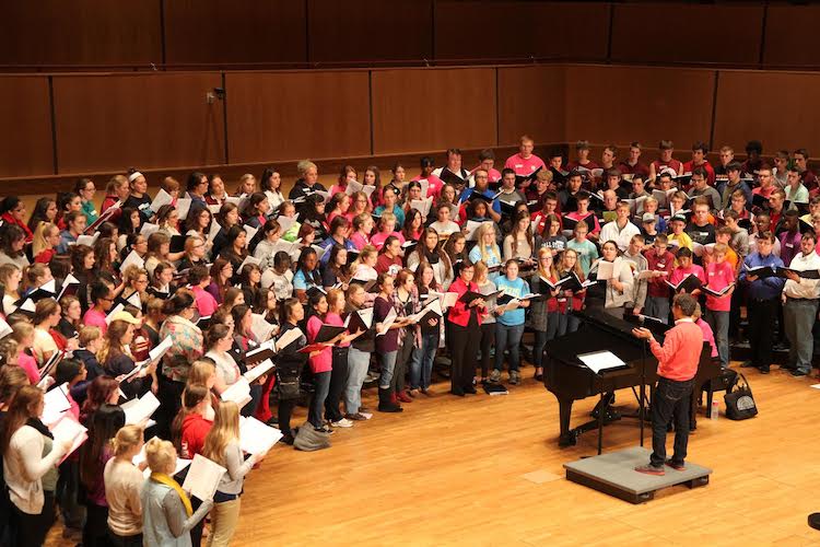 Fort Wayne Children’s Choir practice.
